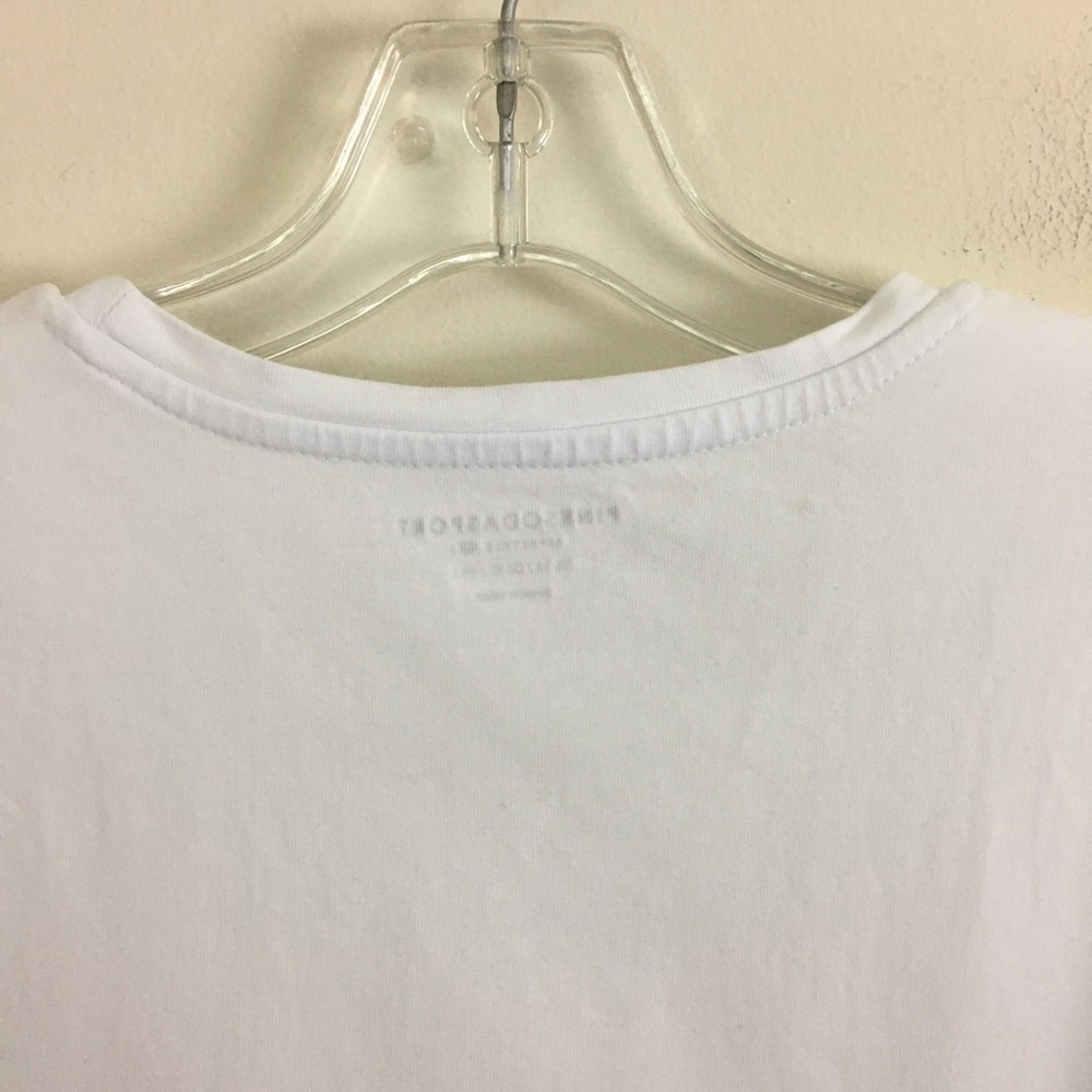Pink Soda Sports White T-shirts Women's Size Large High Quality Thick Cotton - Picture 6 of 10